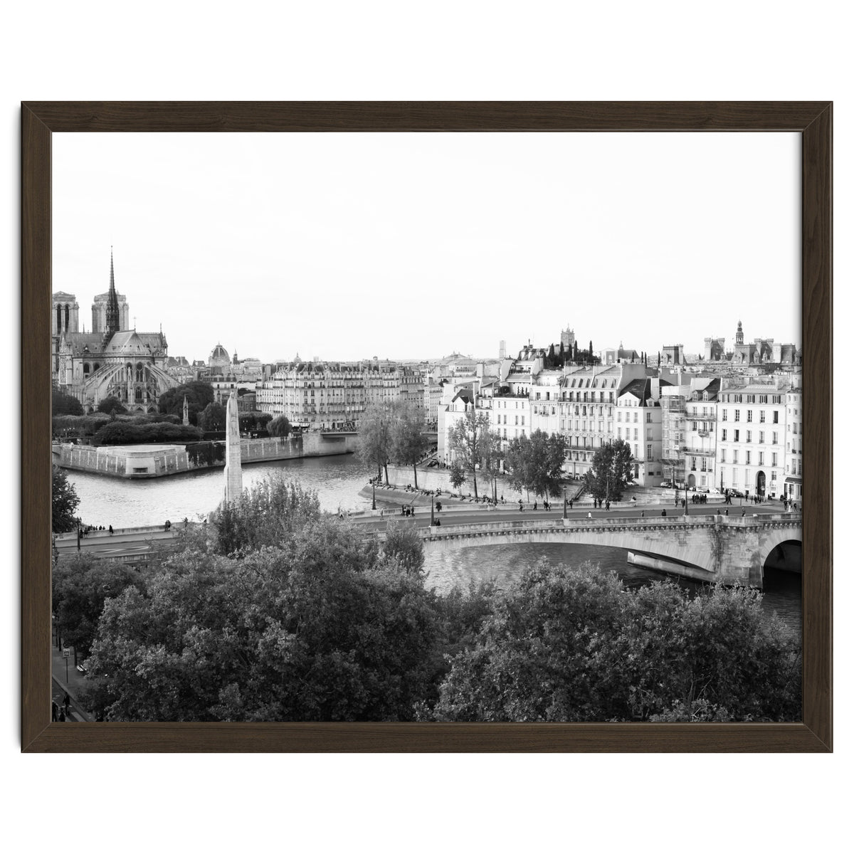 Paris View in Black and White