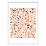 Blush Terrazzo | Pink Eclectic Speckles | Abstract Confetti Painting | Chic Bohemian Illustration thumbnail