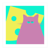 Big Cheese Lilac Cat  (Print Only) thumbnail