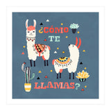 Llama With Cactus Como Te Llamas Spanish Saying 1 (Print Only) thumbnail