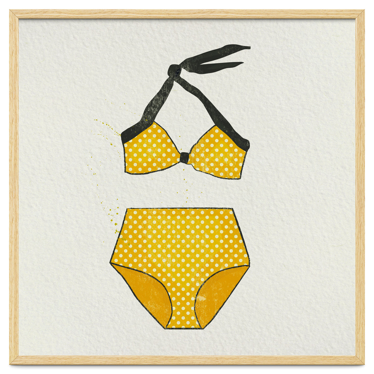 Yellow polka dot bikini