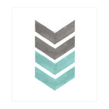 Mint Grey Chevron Print (Print Only) thumbnail