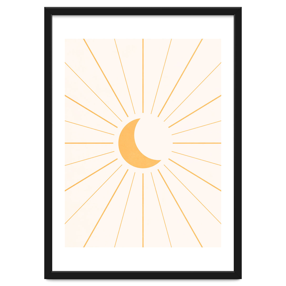 MOON IN LINES - GOLD