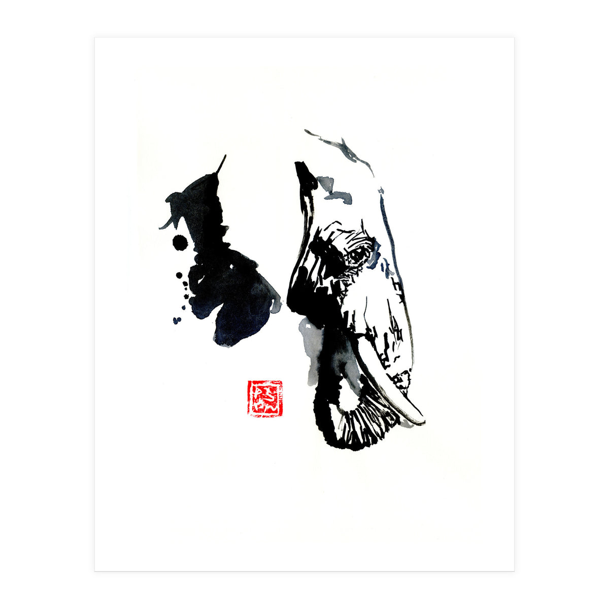 Profile Elephant (Print Only)
