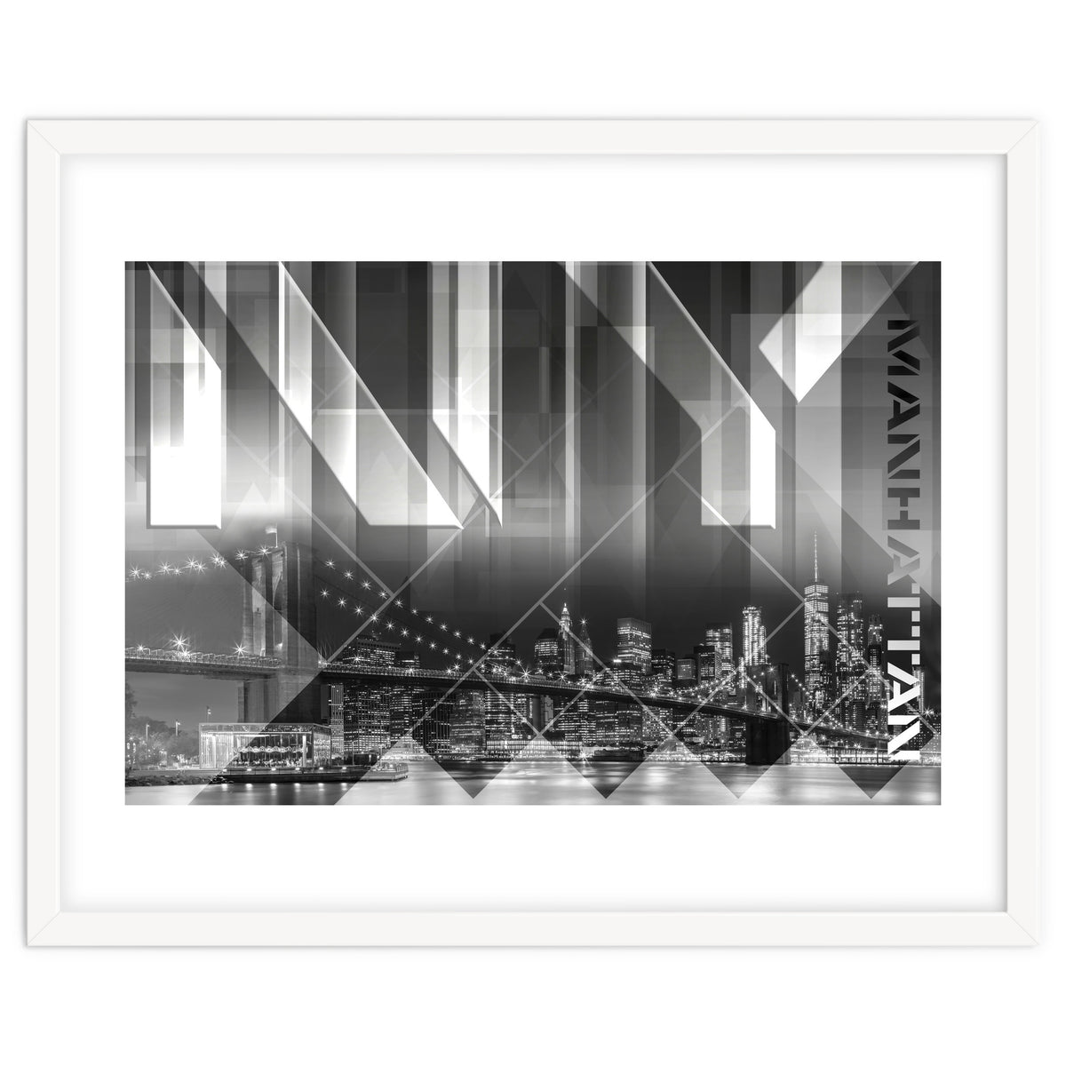 Modern Art BROOKLYN BRIDGE & SKYLINE