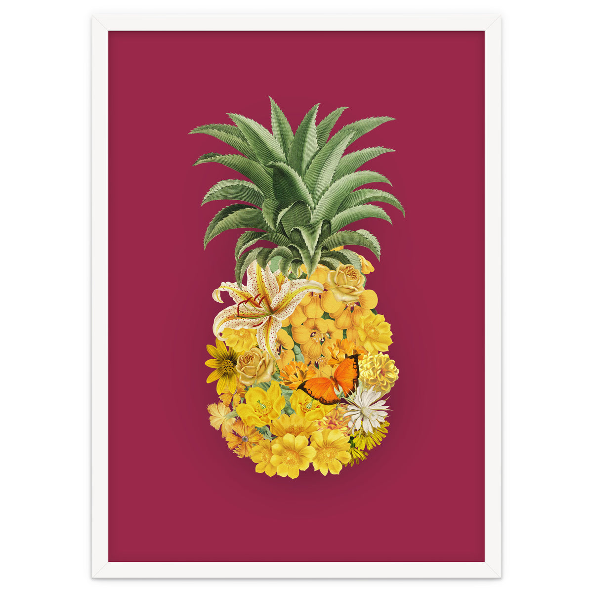 Pineapple Floral Pink