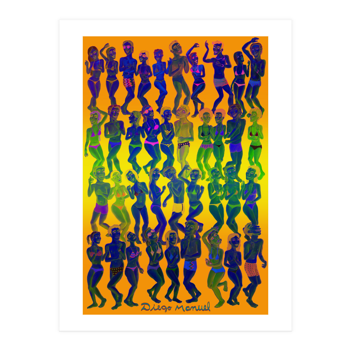 Bailando En La Playa 1 (Print Only)