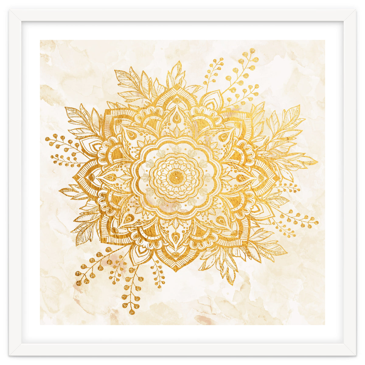 Queen Starring of Mandala-Gold Sunflower II