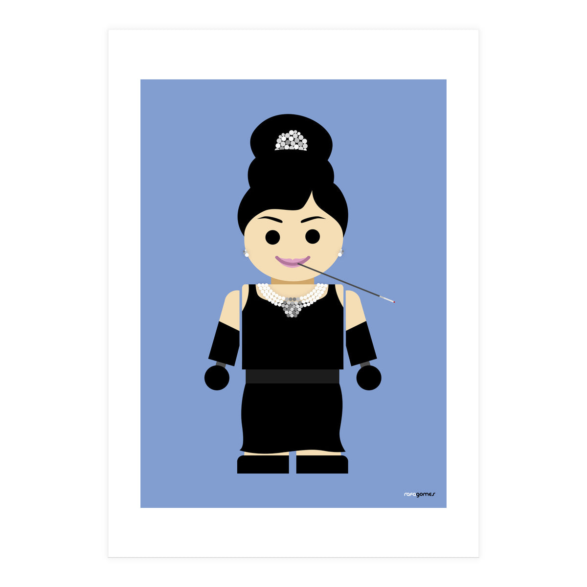 Audrey Hepburn Toy (Print Only)
