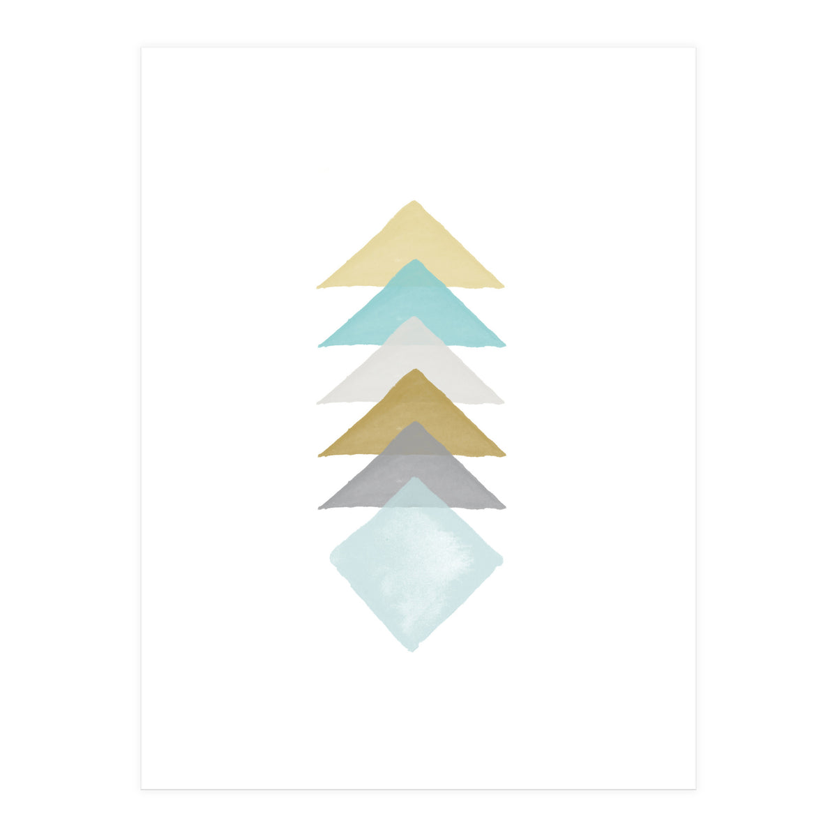 Watercolor Triangles (Print Only)