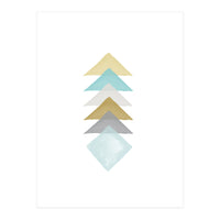 Watercolor Triangles (Print Only)