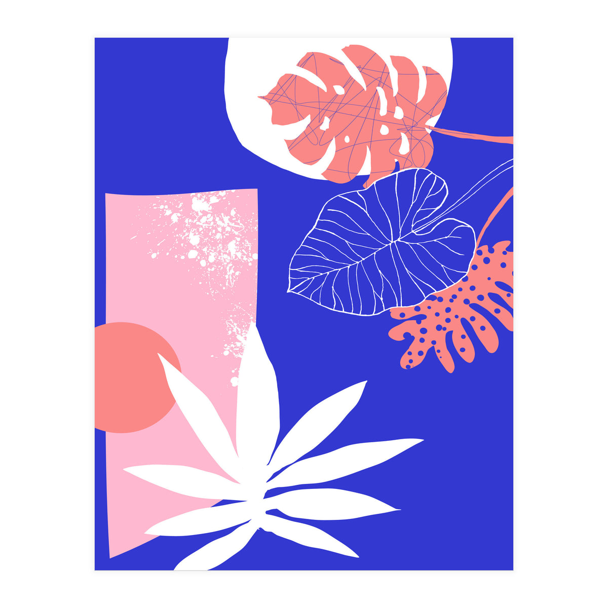 Pink And Blue (Print Only)