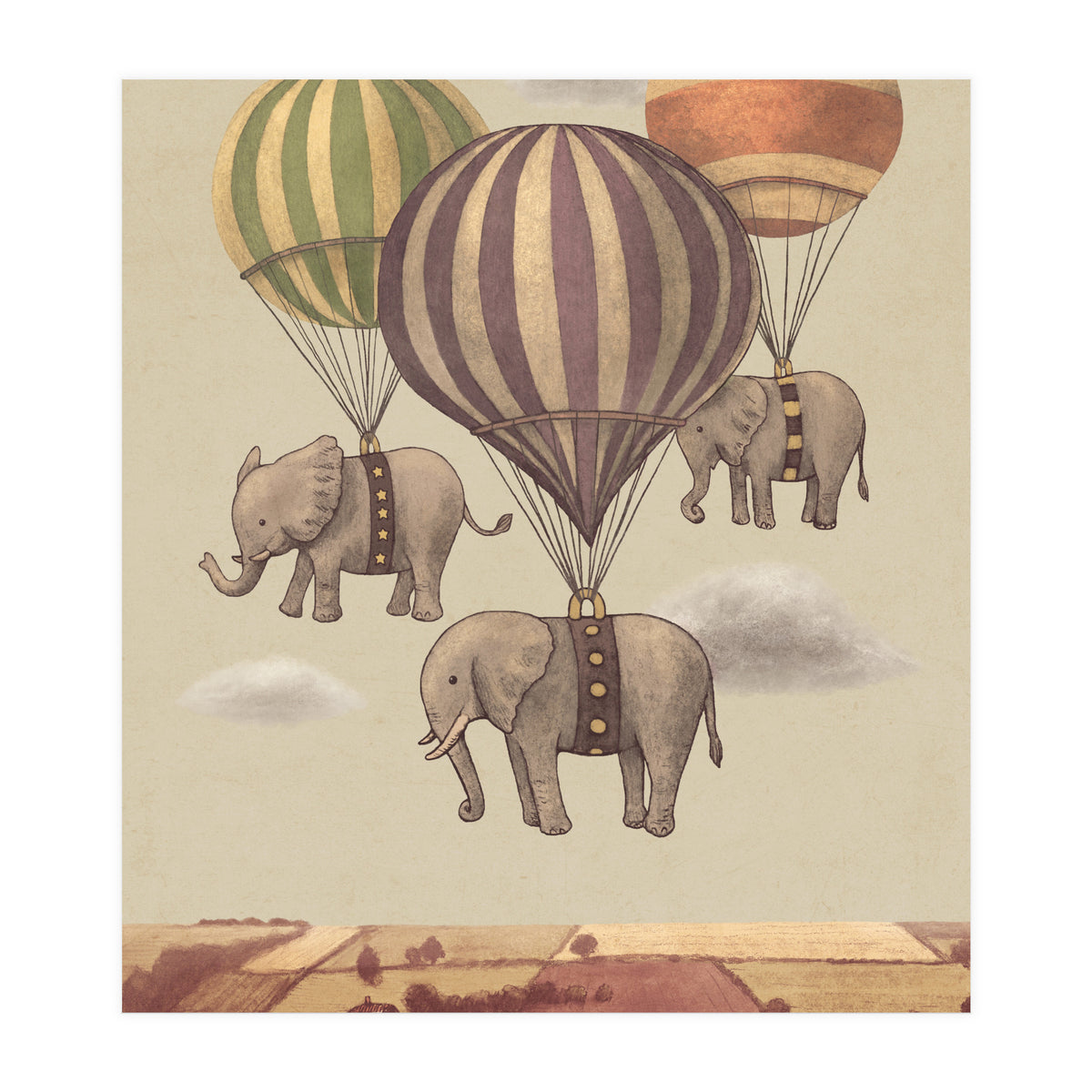Flight Of The Elephants (Print Only)