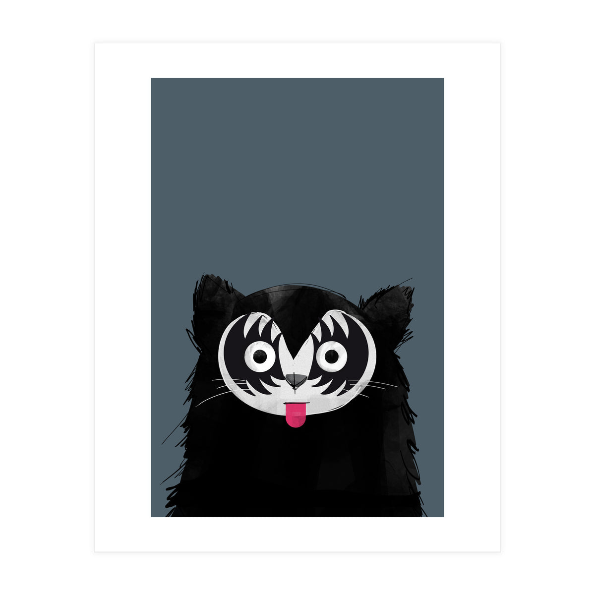 Doozal Cat Kiss (Print Only)