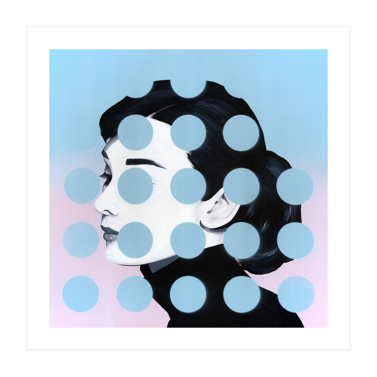 Audrey  Dots (Print Only)
