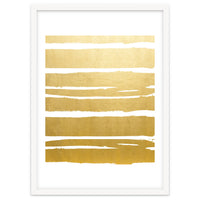 Gold Vibes Only | Luxe Shimmer Metallic Graphic Abstract | Golden Happiness Good Vibes