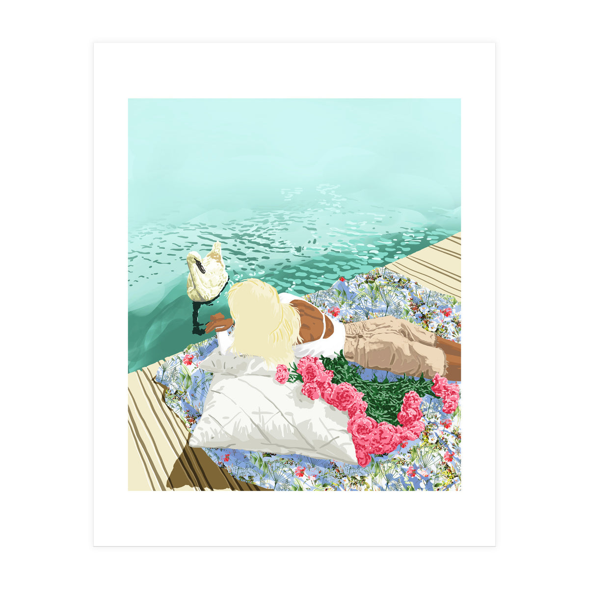 Heart Upon My Sleeve, Valentine's Day Love Bohemian (Print Only)