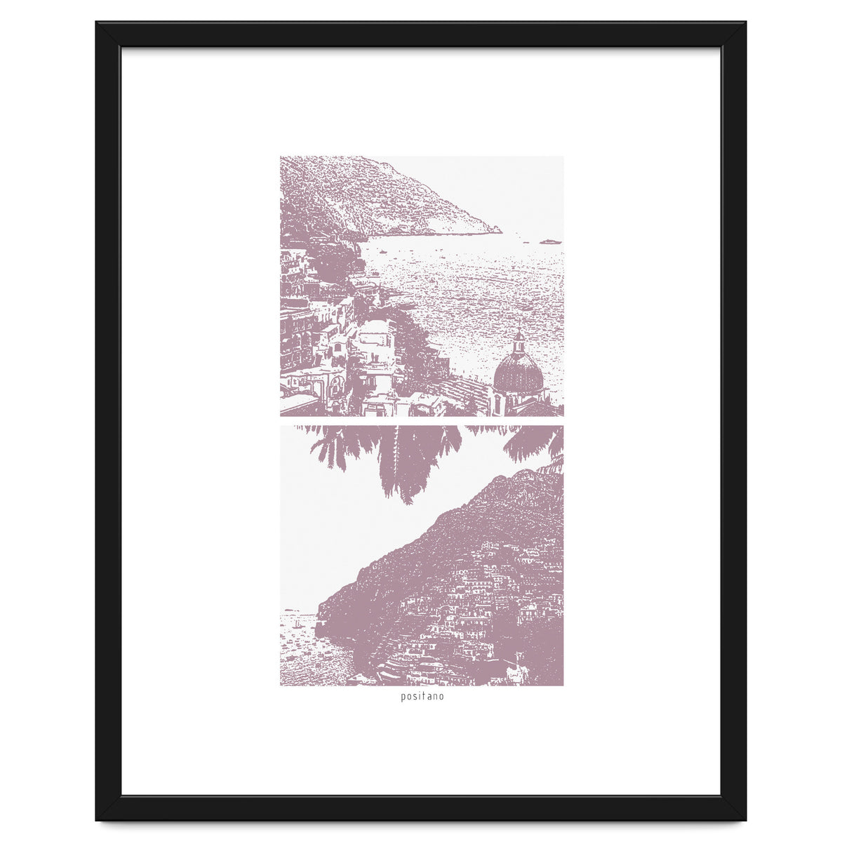 Printed Positano in Purple