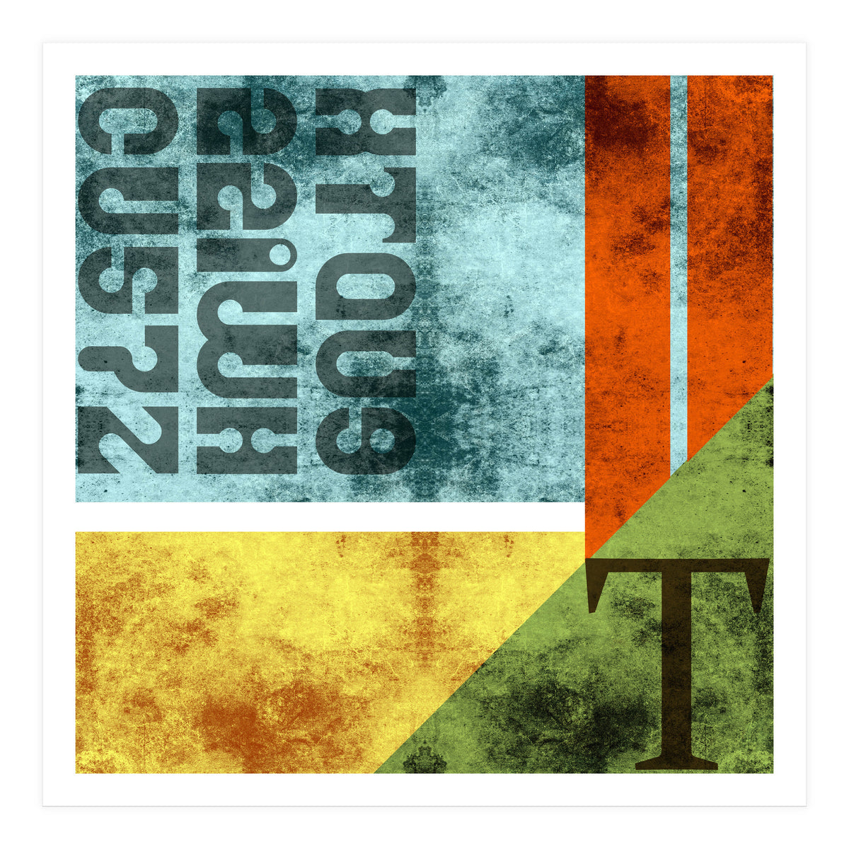 Abstract Industrial Rgby (Print Only)