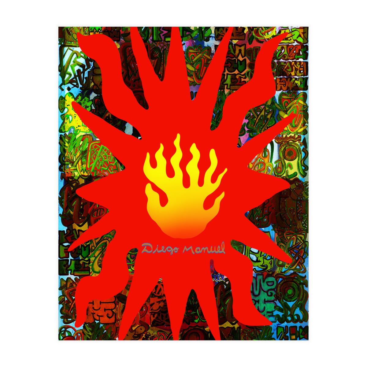 Fuego Y Graffiti 59 (Print Only)