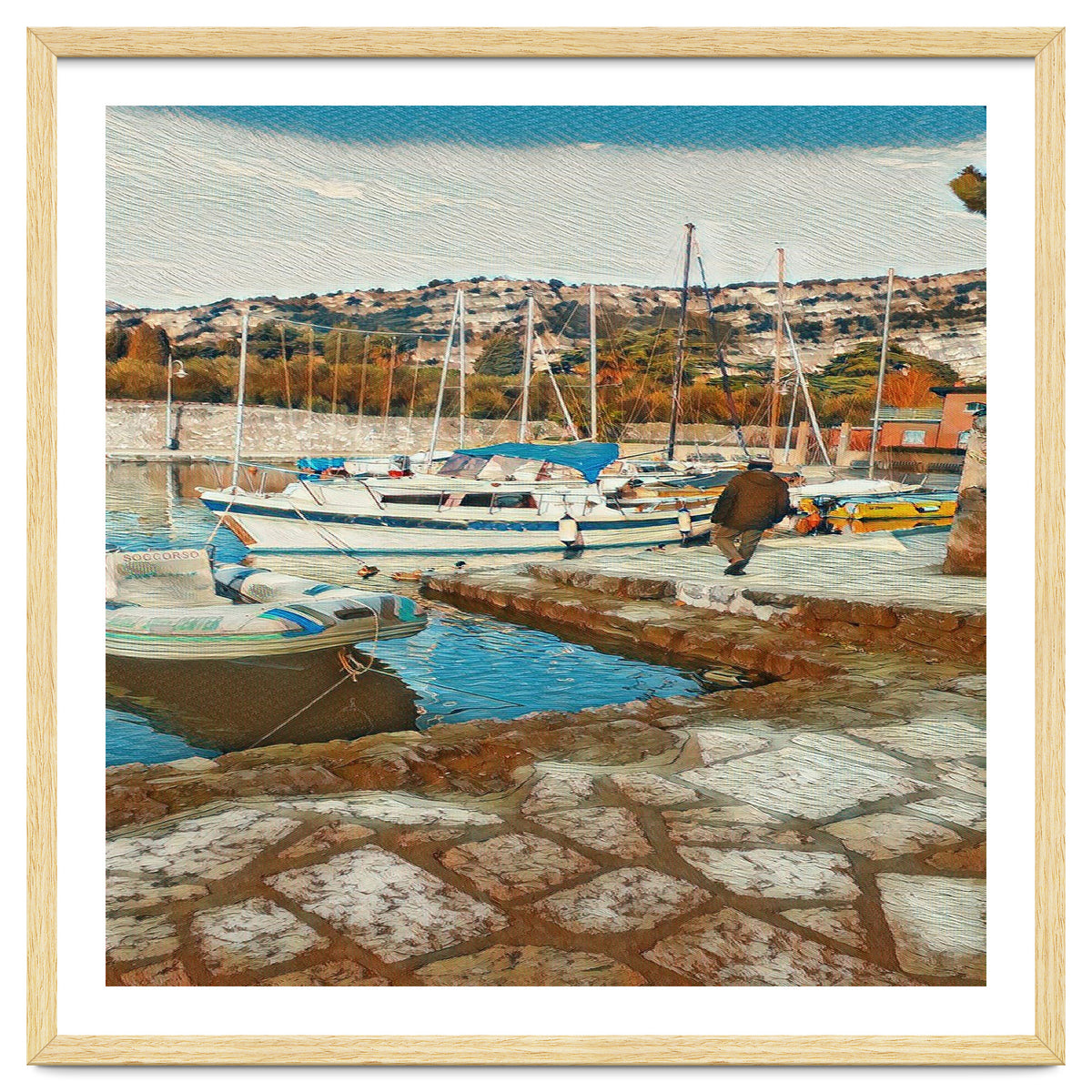 Alone on Gardasee, Italy.