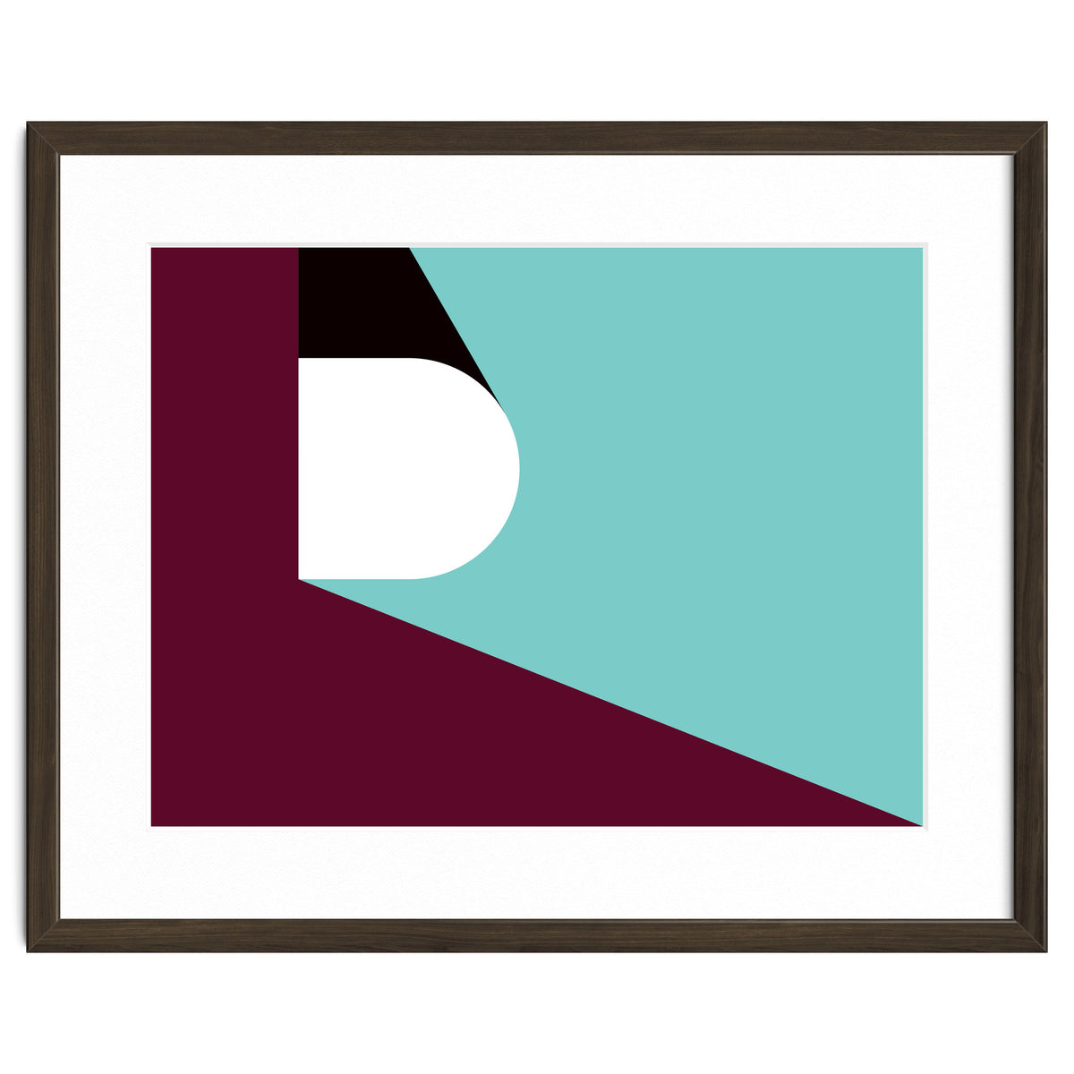 Geometric Shapes No. 82 - purple & teal