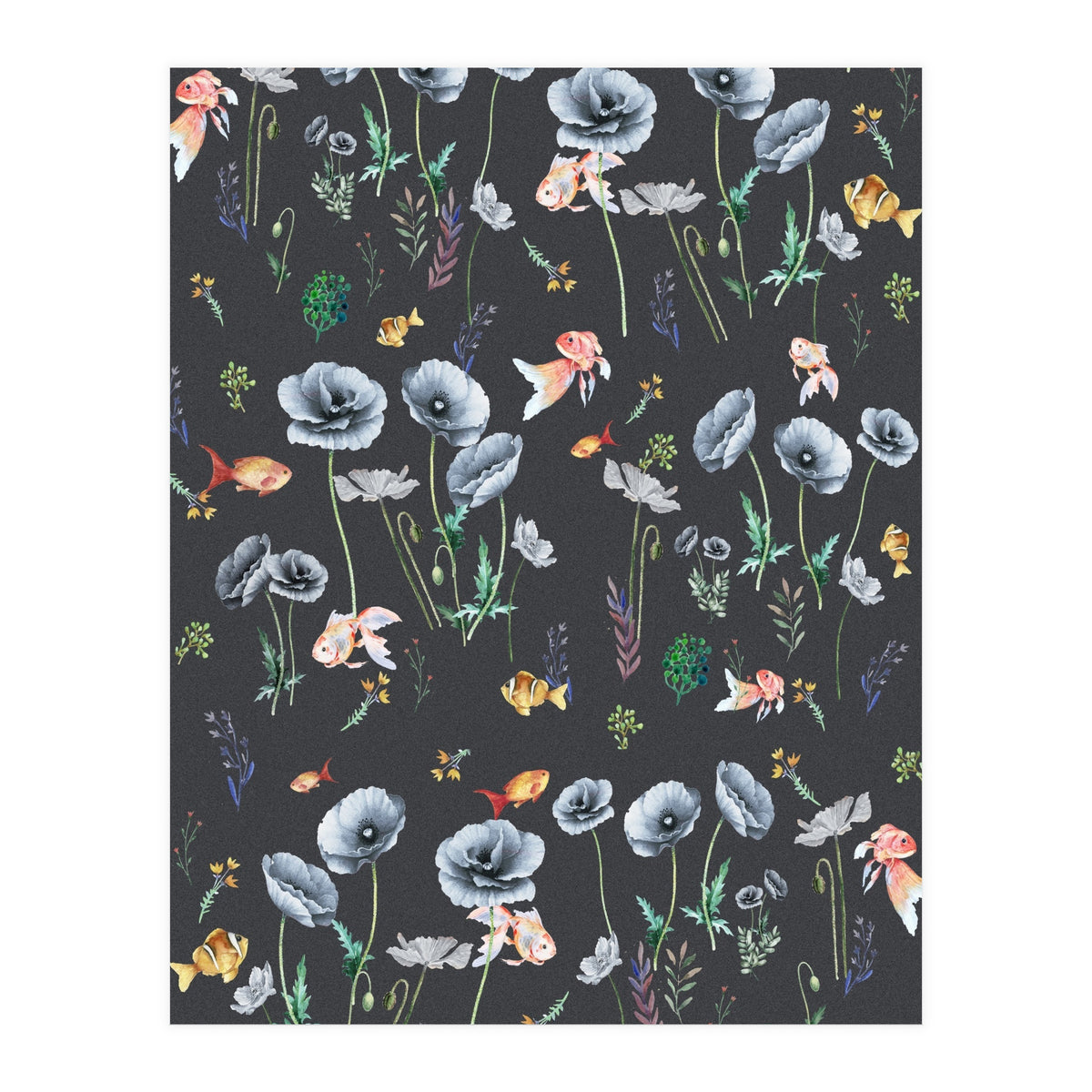 Fishes & Garden (Print Only)