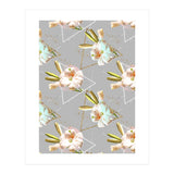 Botanical blooming with geometric 02 (Print Only) thumbnail