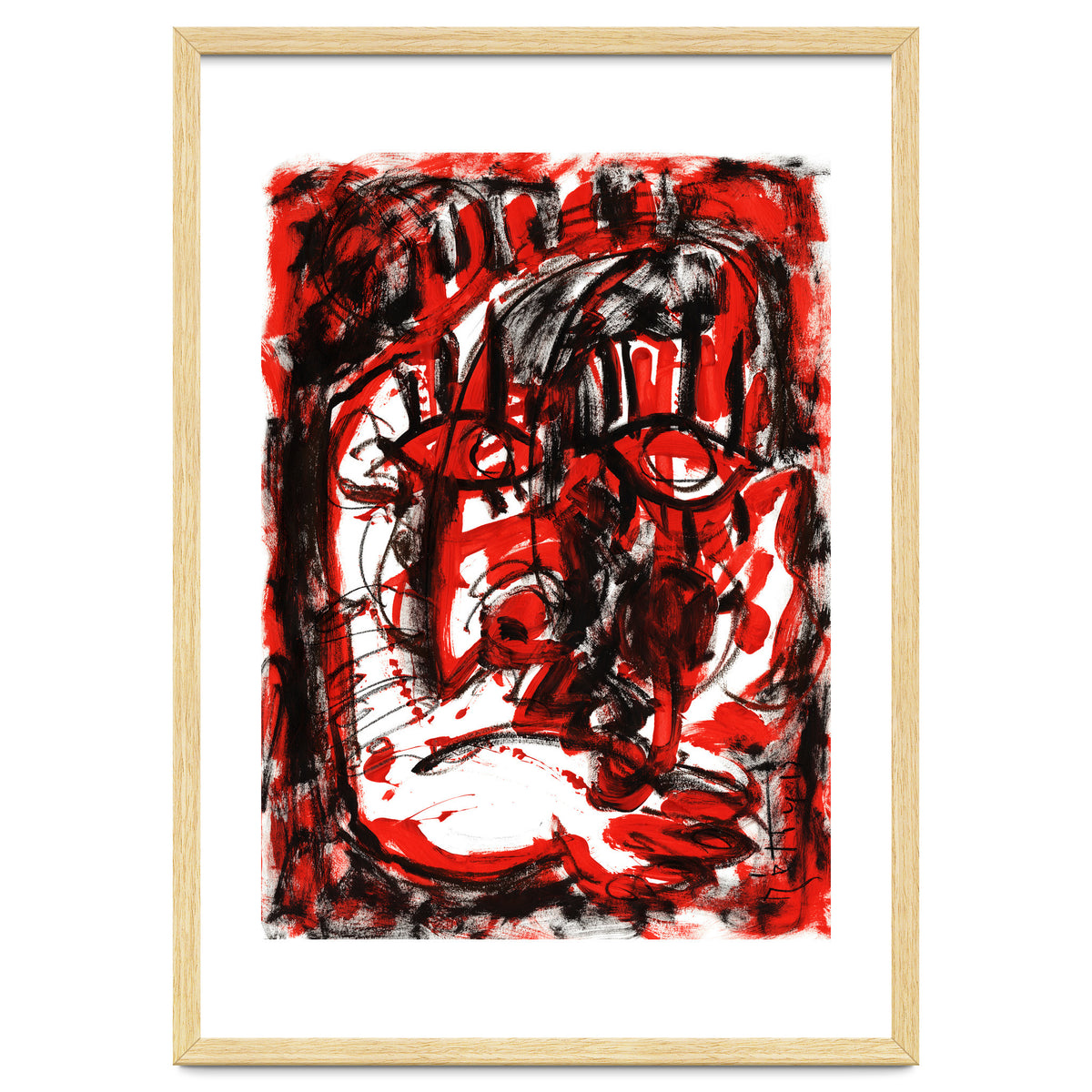 Anger - white background