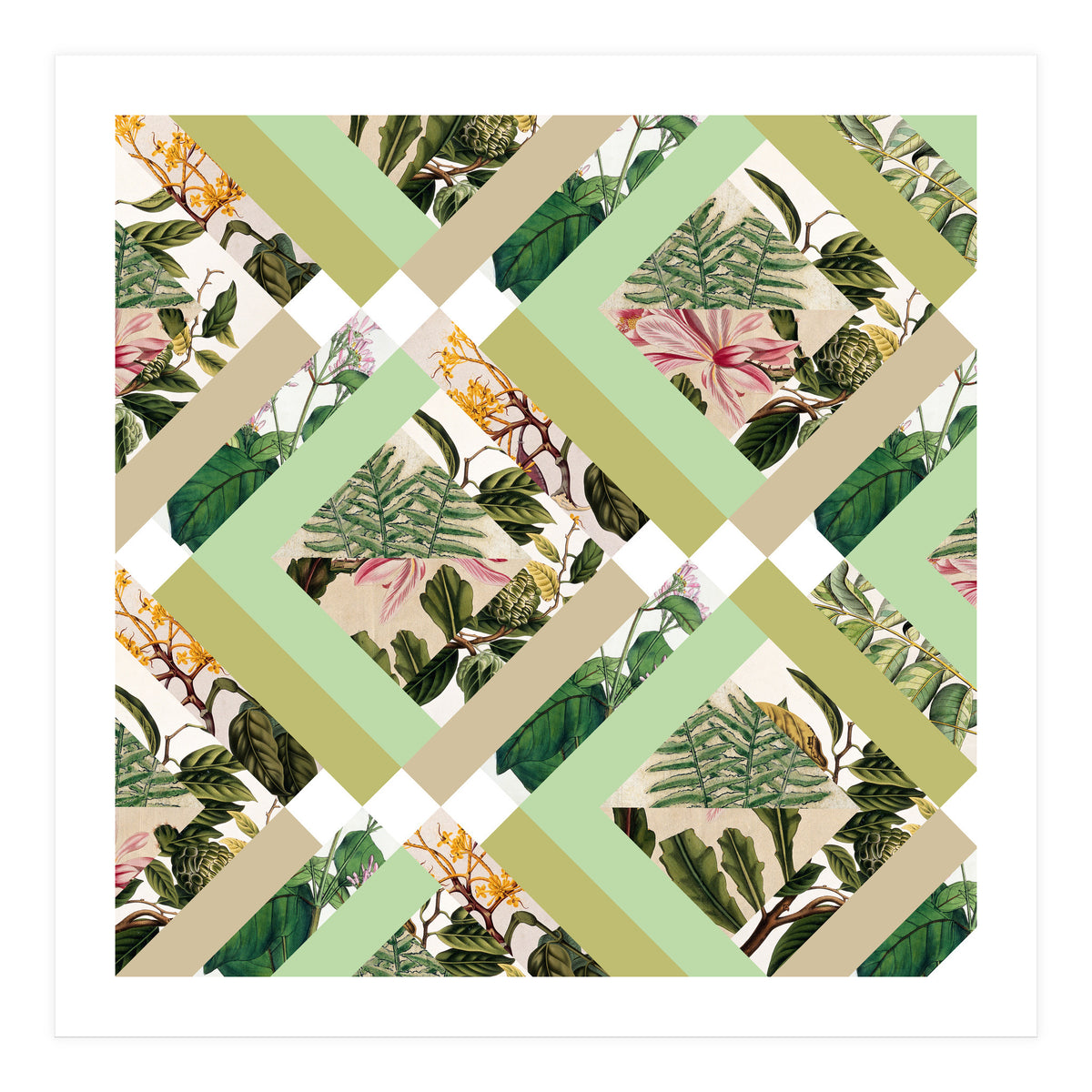 Cubed Vintage Botanicals (Print Only)