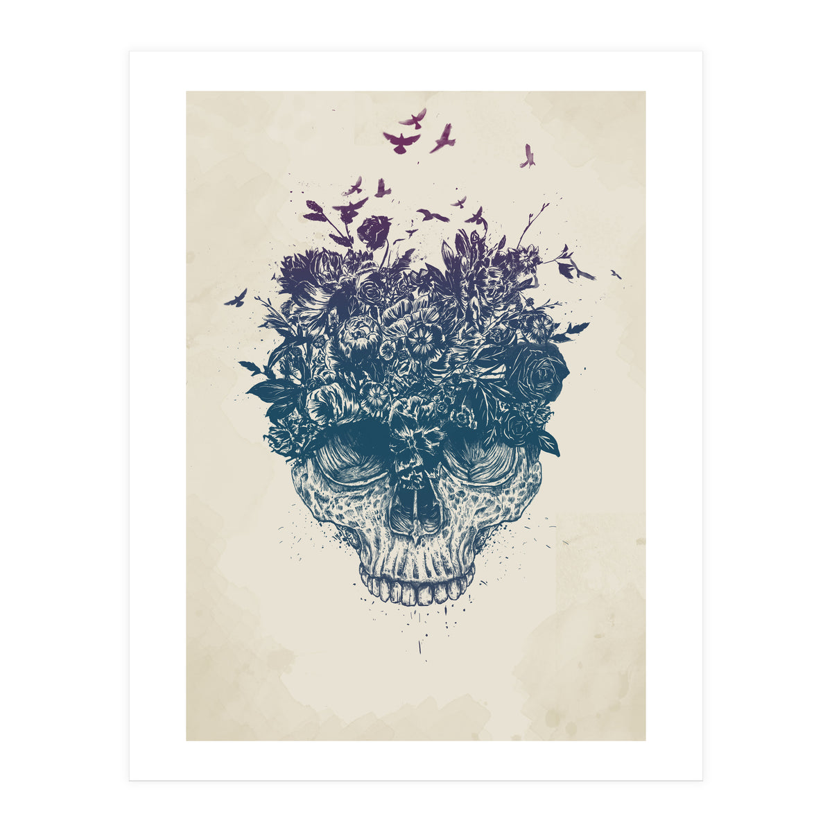Skull Flowers (Print Only)