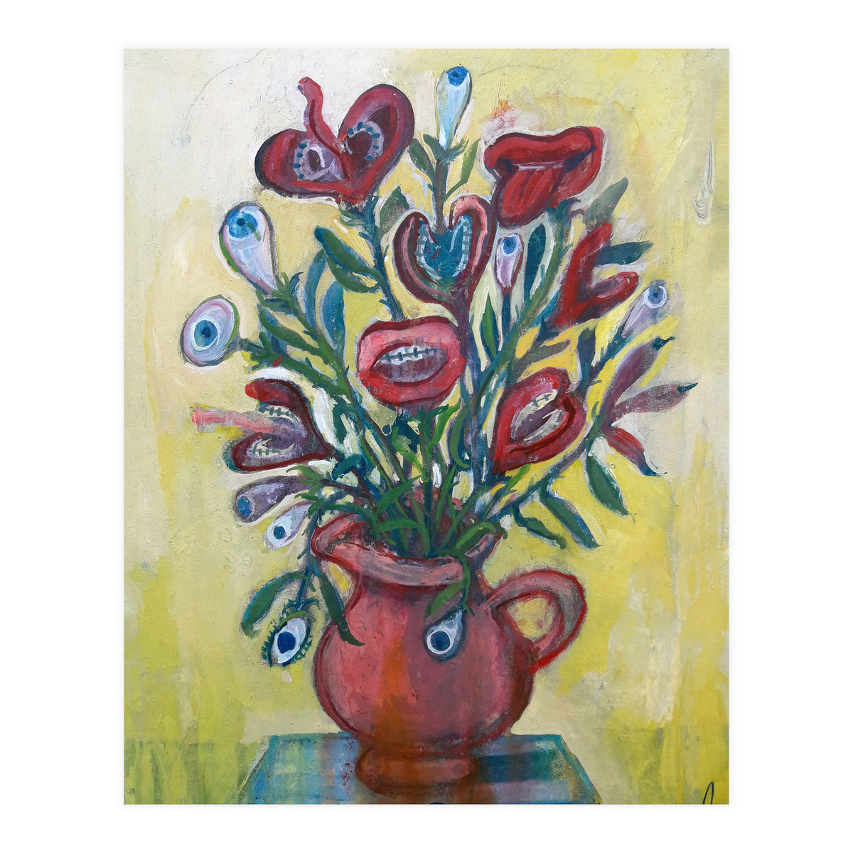 Flores Ojos Bocas 3 (Print Only)