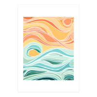 Sky And Sea Abstract (Print Only)