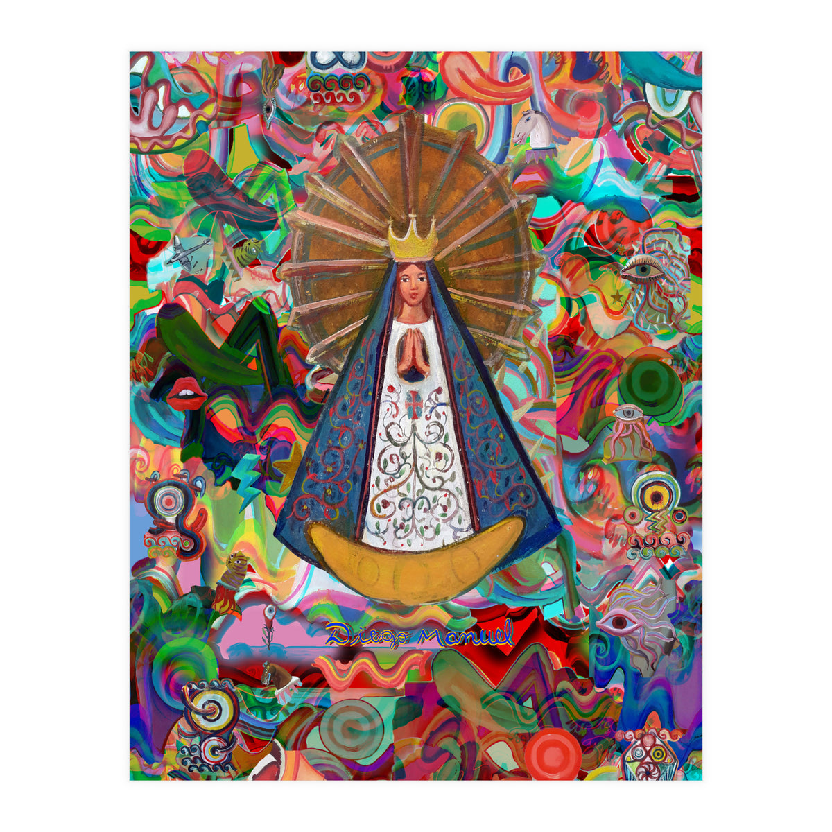 Virgen Y Graffiti 10 (Print Only)