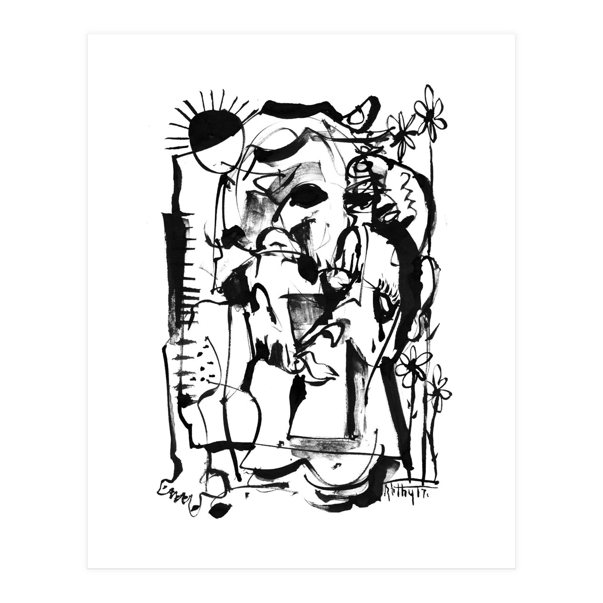 Sunrise - b&w (Print Only)