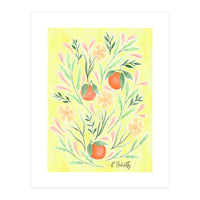 Wild Orange Floral | Yellow (Print Only)