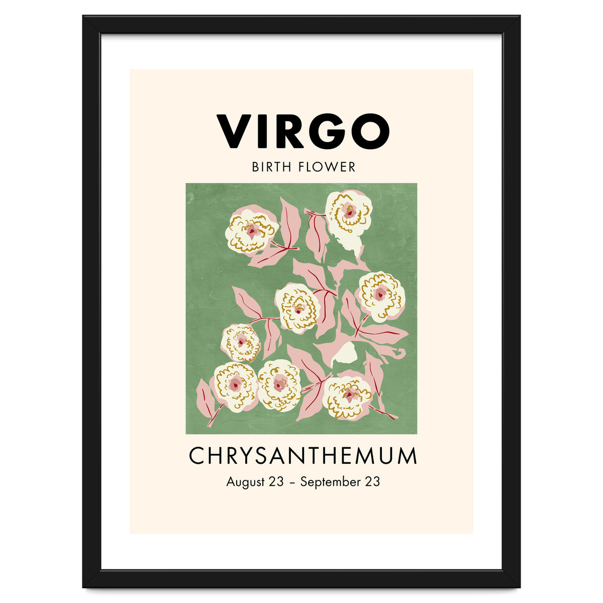 Virgo Birth Flower Chrysanthemum