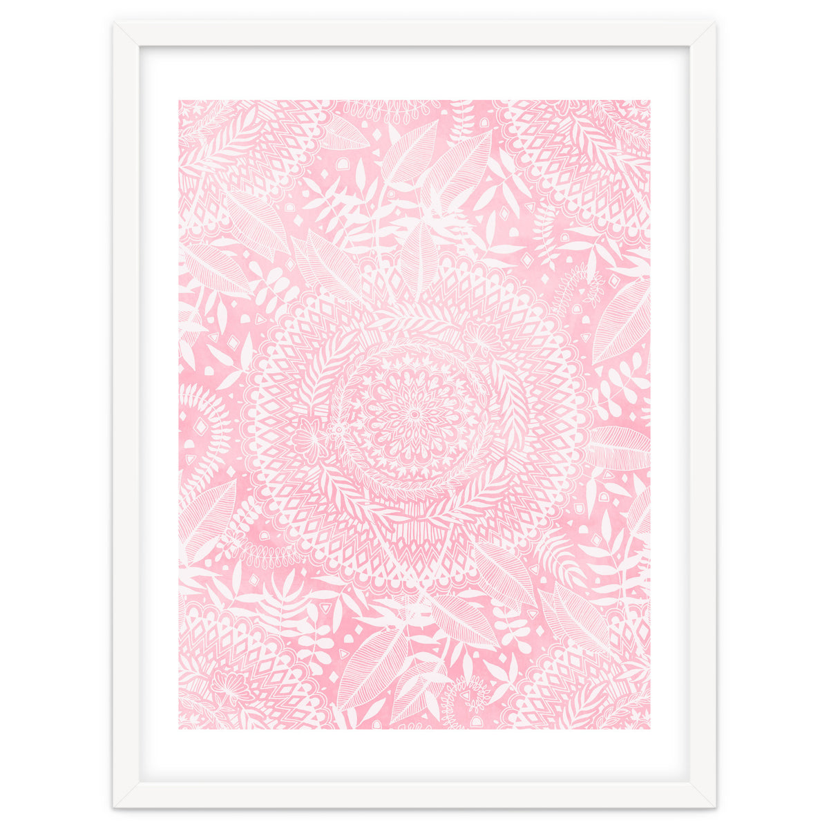 Medallion Pattern in Blush Pink