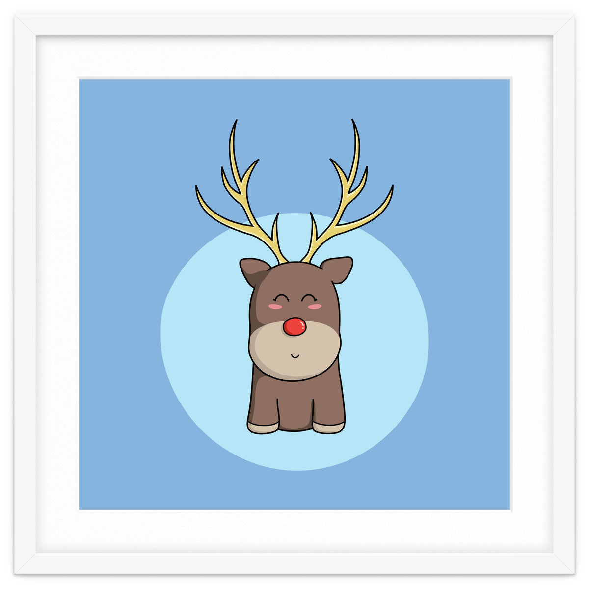 Kawaii Cute Christmas Reindeer