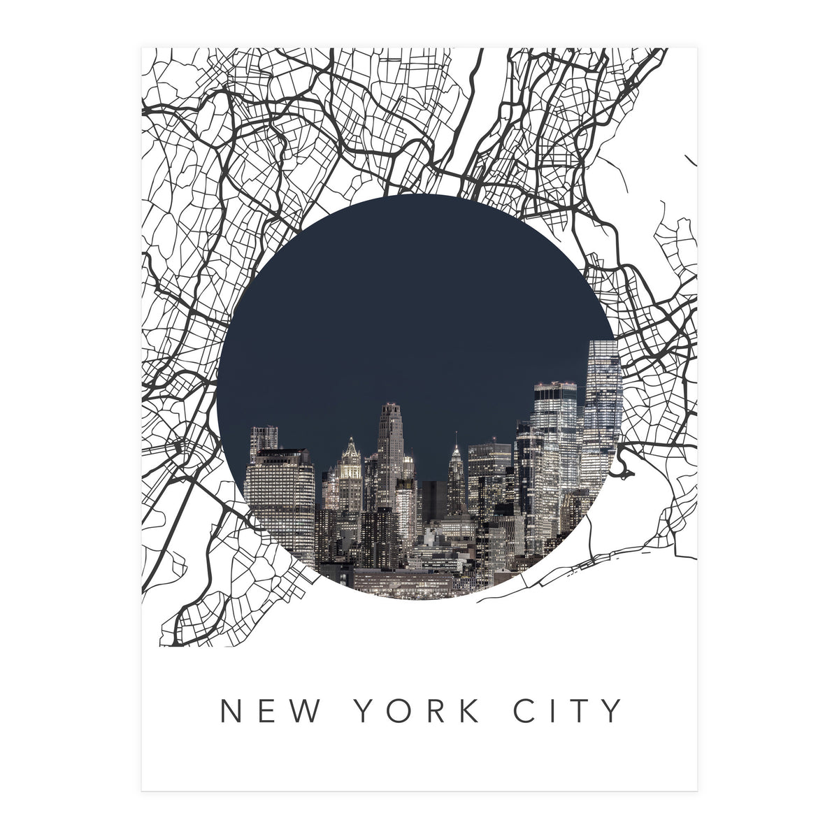 New York City Streets Collage (Print Only)