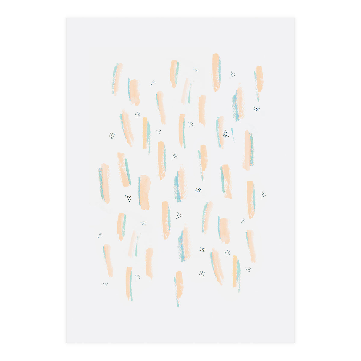 Brush Strokes Peach (Print Only)