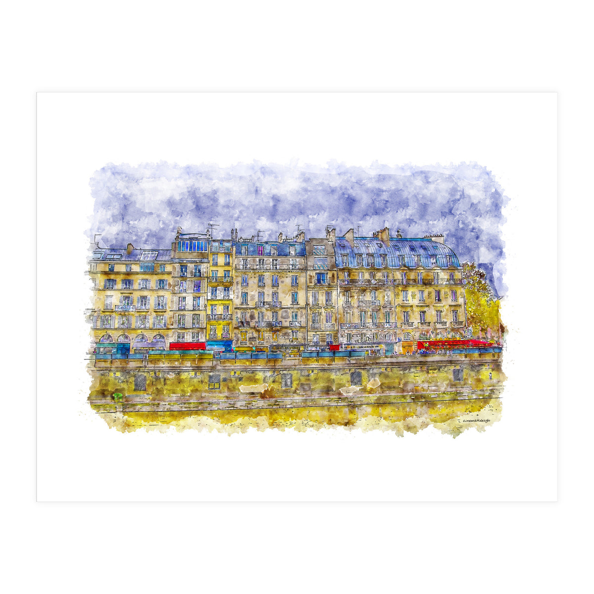 Rainy Paris (Print Only)