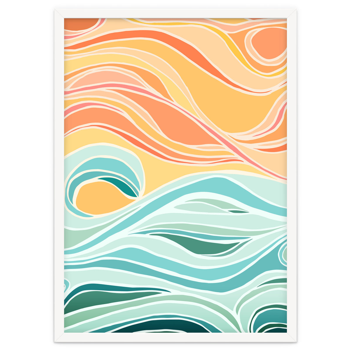 Sky And Sea Abstract