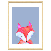 Woodland Fox On Grey