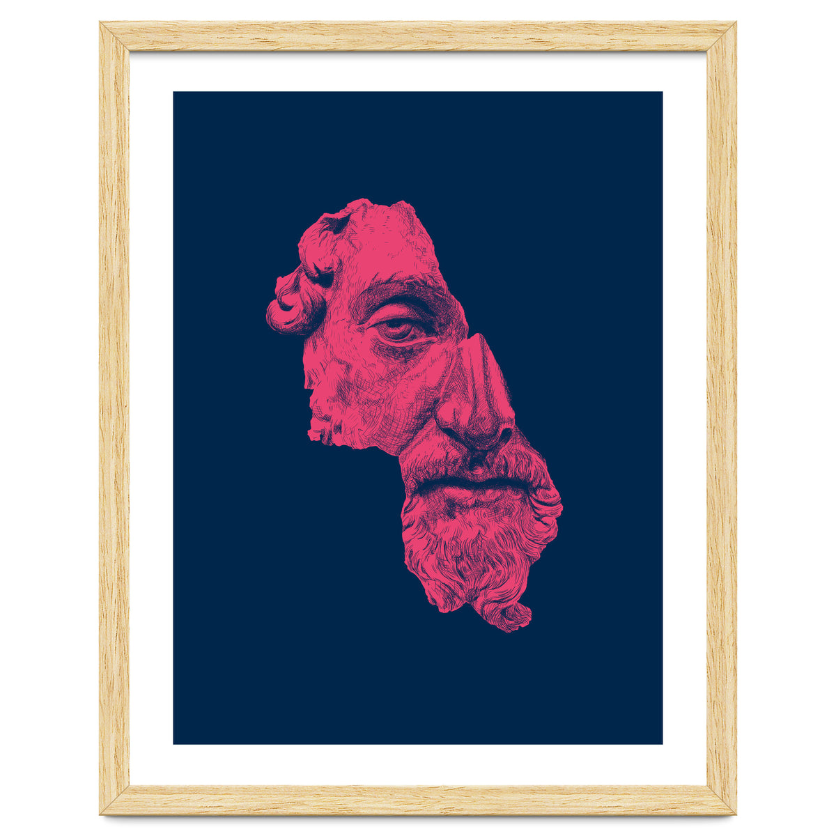 MARCUS AURELIUS ANTONINUS AUGUSTUS / prussian blue / vivid red