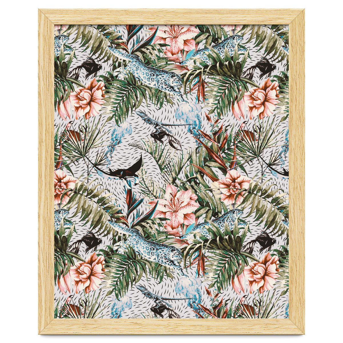 Paradisiacal flora and fauna