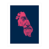 MARCUS AURELIUS ANTONINUS AUGUSTUS / prussian blue / vivid red (Print Only) thumbnail