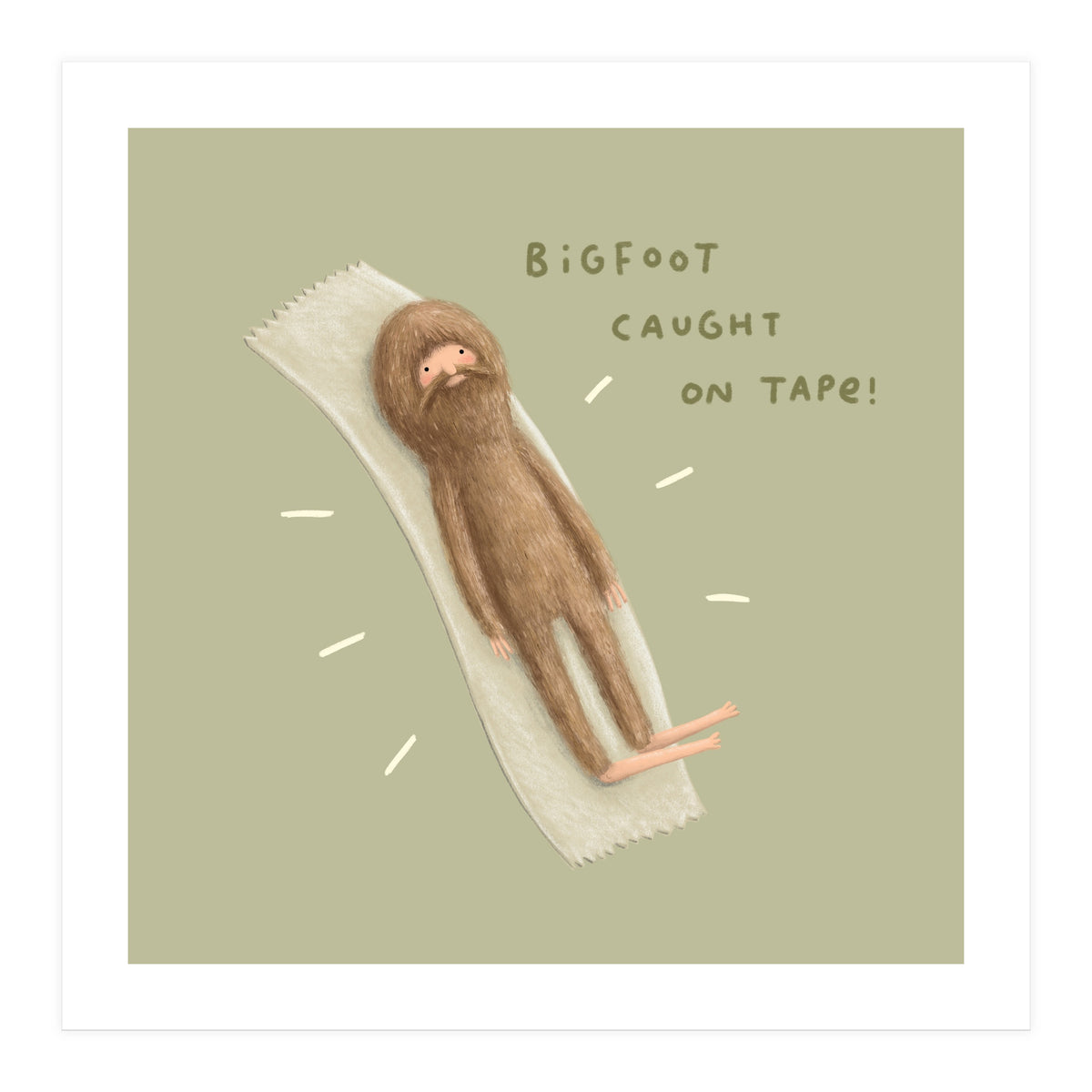 Bigfoot Caught On Tape (Print Only)