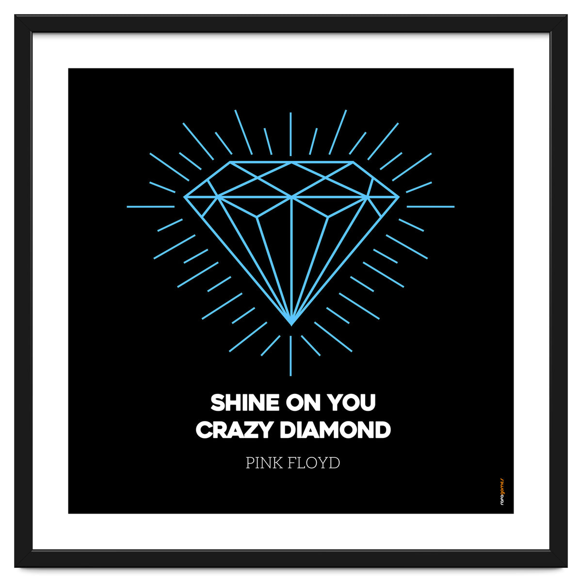 Pink Floyd Shine On You Crazy Diamond Art Print by Rafa