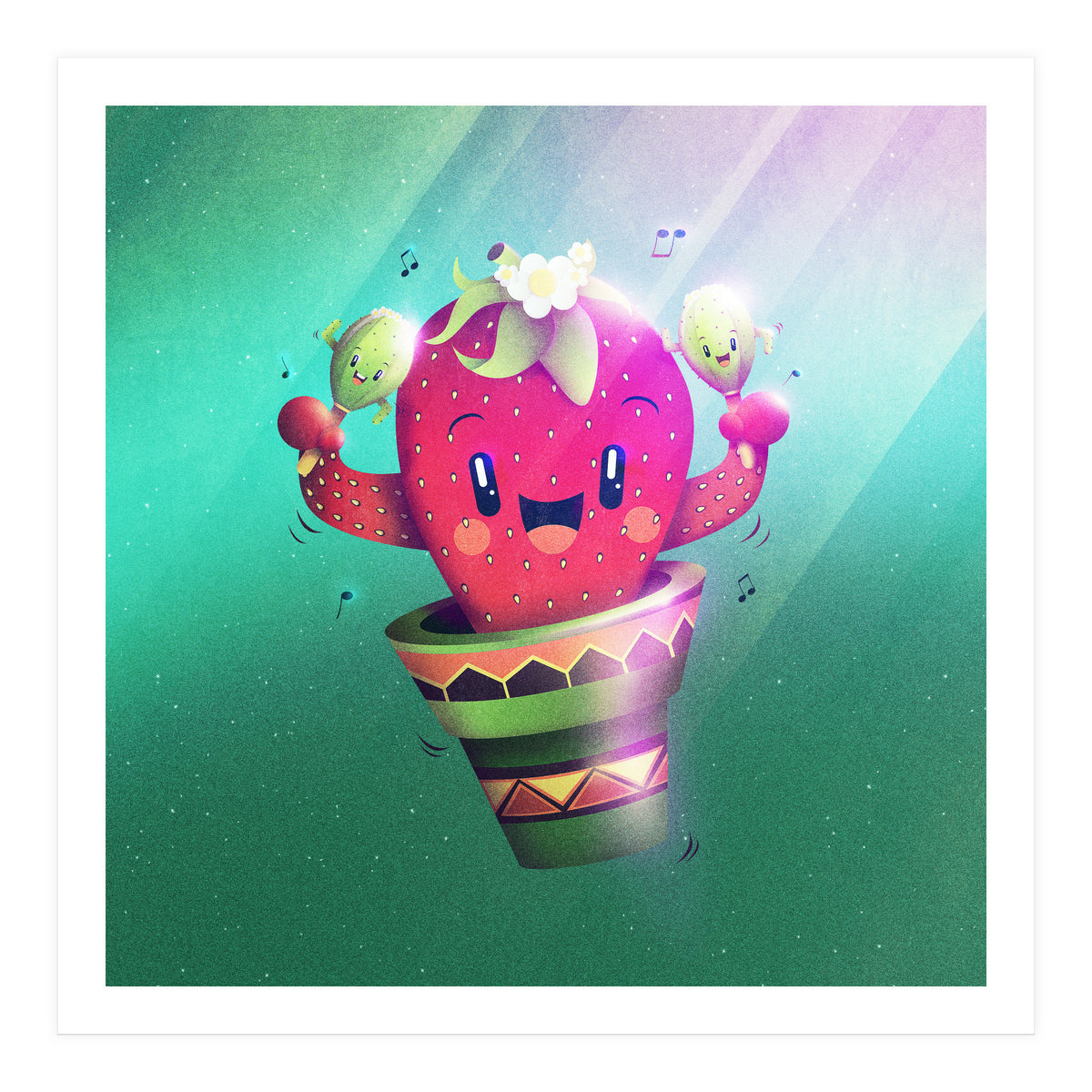 Strawberry Cactus (Print Only)